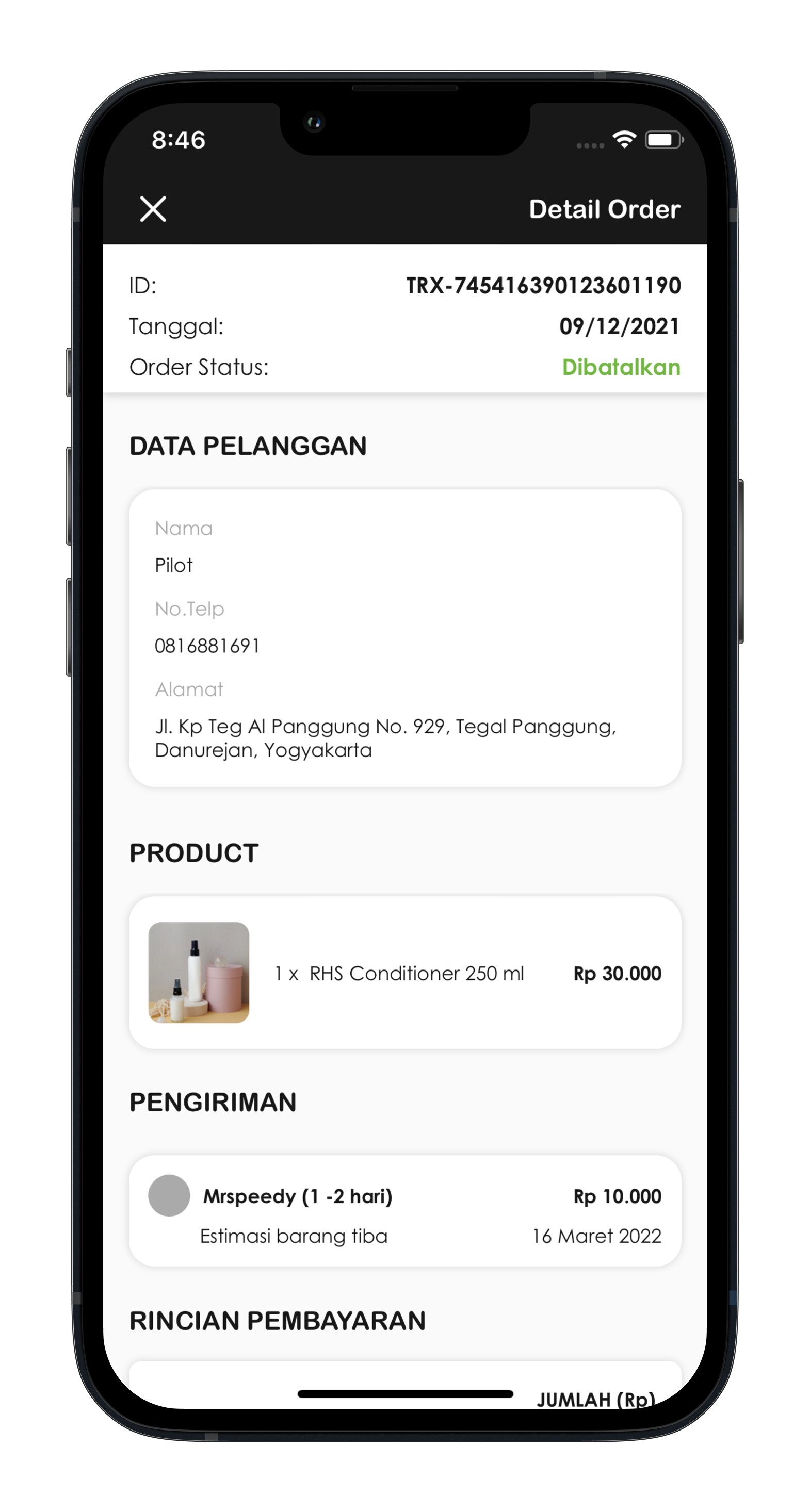 Ixobox order history