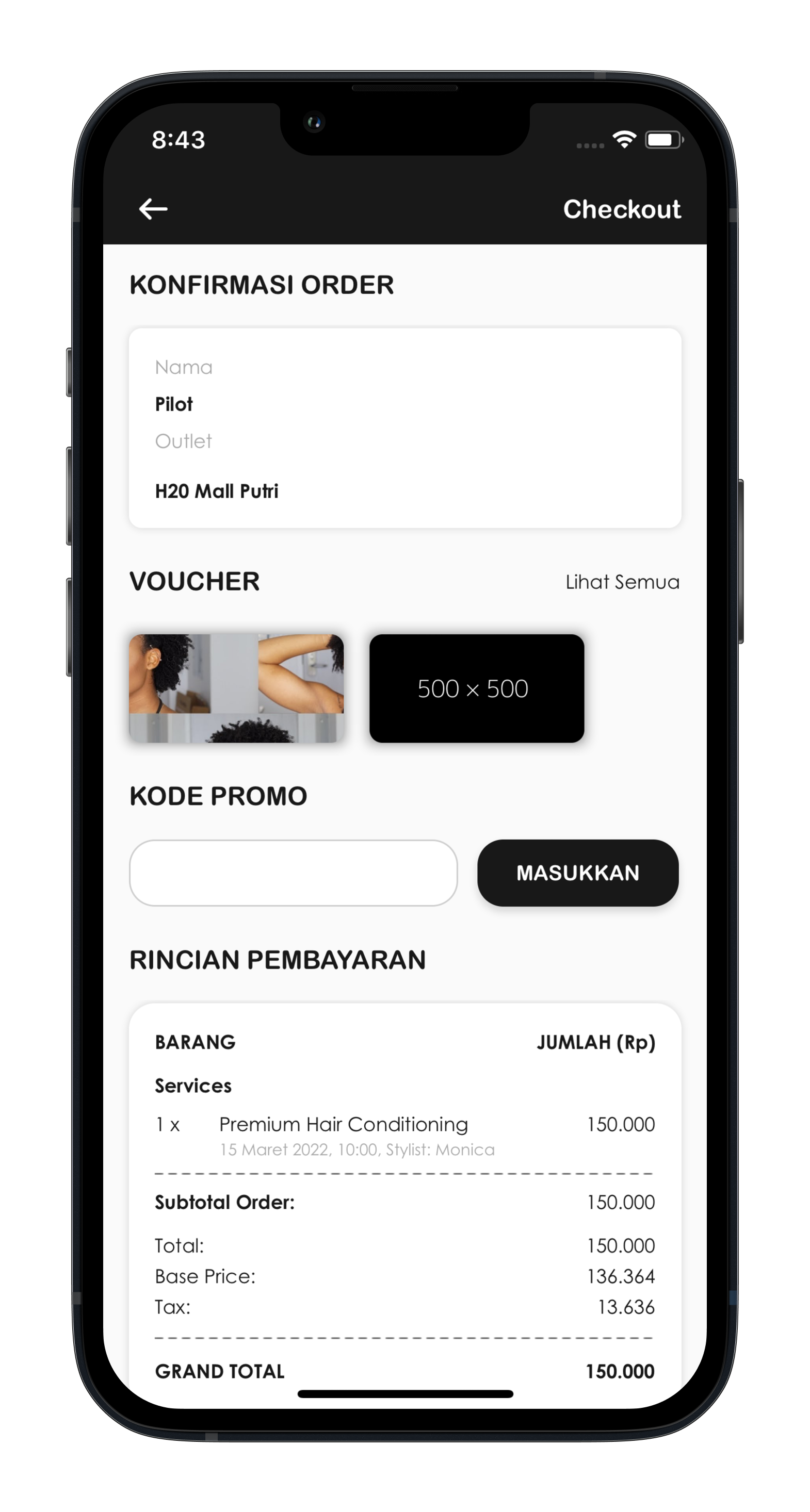 Ixobox booking details